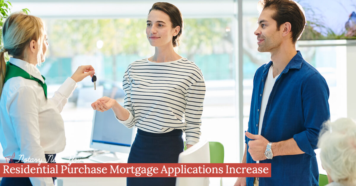 Residential Purchase Mortgage Applications Increase